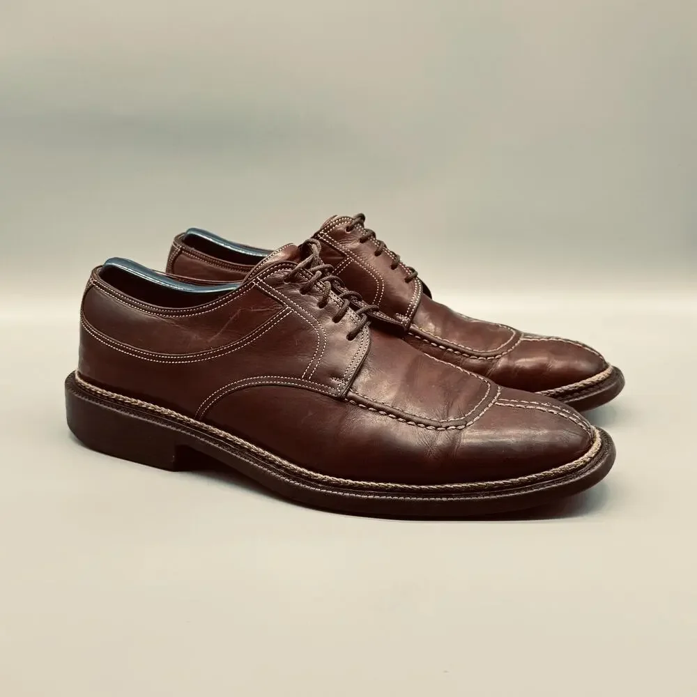 Cole Haan Shoes Mens 9.5 Brown Leather Loafer Oxford Country Split Toe Lace Up